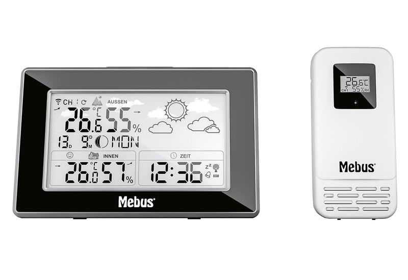 MEBUS Funk-Wetterstation 15x9,6x2,2cm