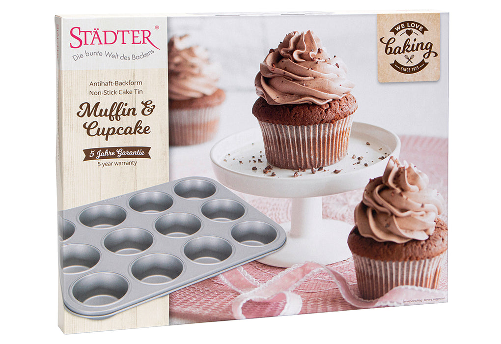 STÄDTER Muffinform we love baking 12er PFAS frei