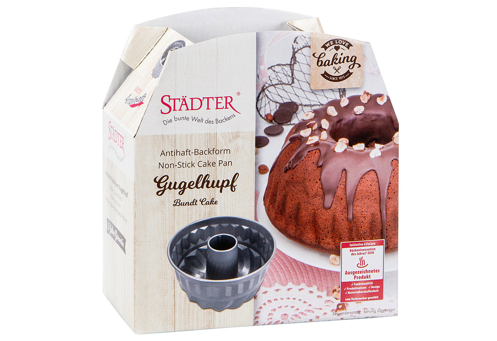 STÄDTER Gugelhupfform we love baking Ø16cm / H9cm PFAS frei