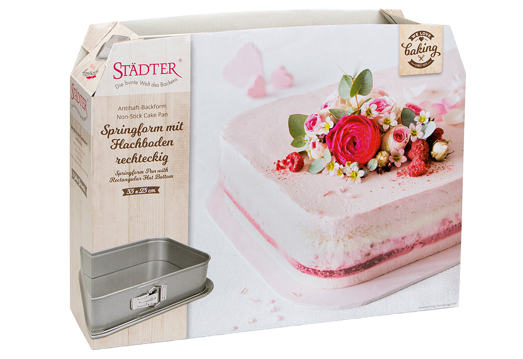 STÄDTER Springform we love baking rechteckig 33x23cm H7cm PFAS frei