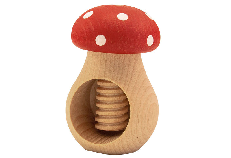 HOMIEZ Nussknacker Buchenholz Fliegenpilz Ø5,5cm H9cm
