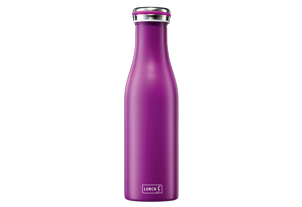 LURCH Thermo-Isolierflasche Edelstahl 0,5l purple