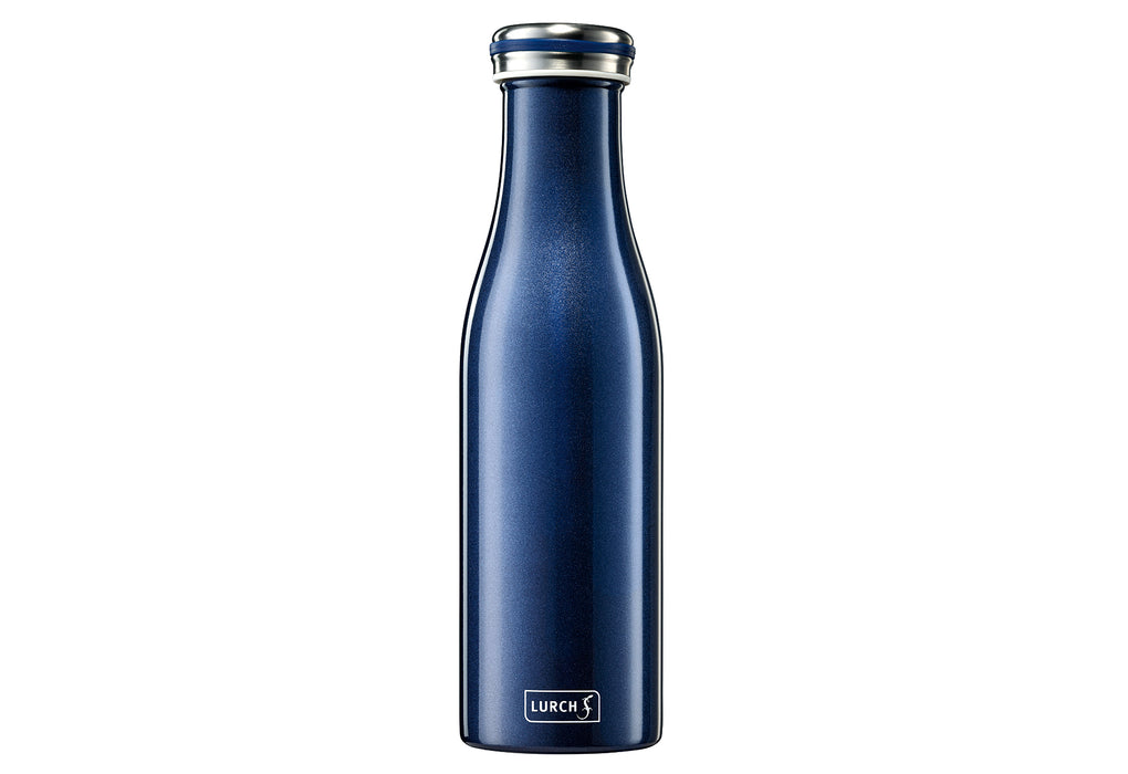 LURCH Thermo-Isolierflasche Edelstahl 0,5l blau-metallic