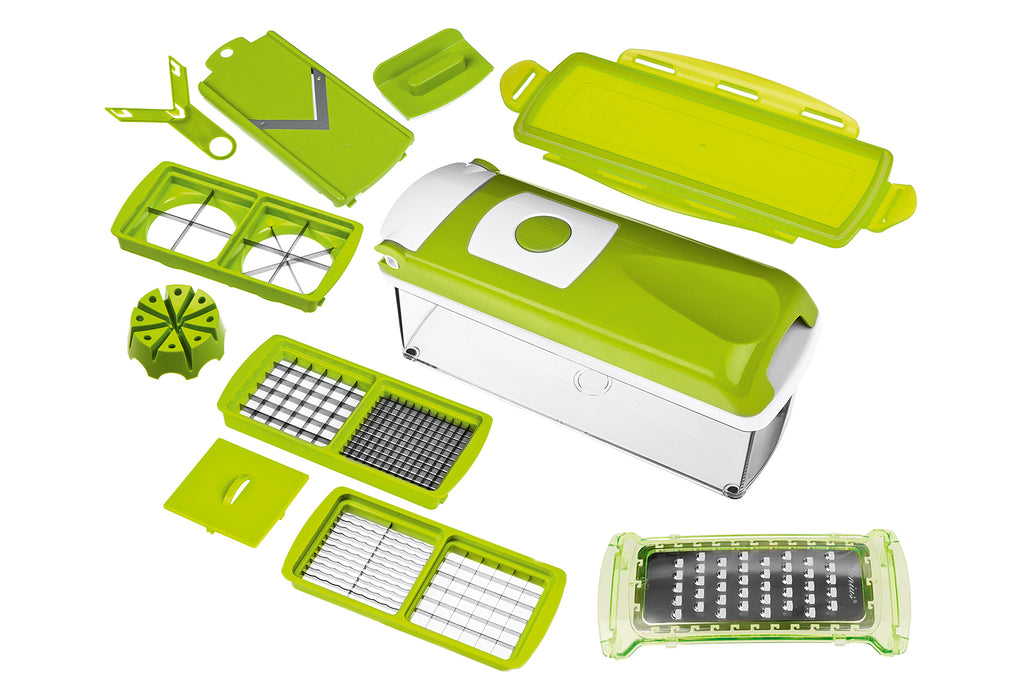 GENIUS Nicer Dicer Plus kiwigrün 12teilig