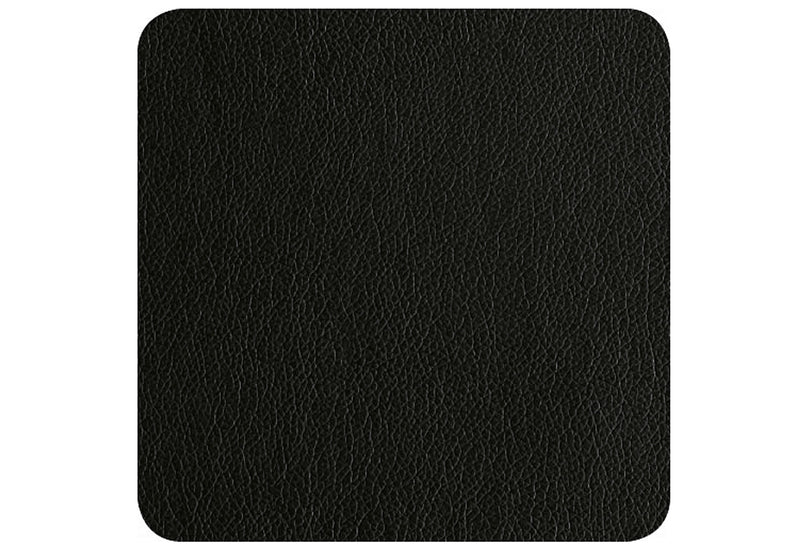 ASA Glasuntersetzer Lederoptik schwarz 10x10cm 4Stück