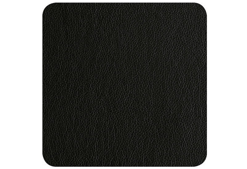 ASA Glasuntersetzer Lederoptik schwarz 10x10cm 4Stück