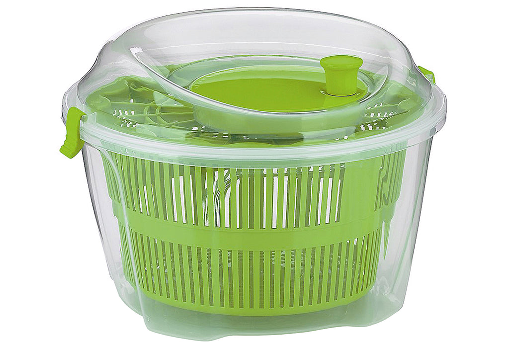 KELA Salatschleuder Mailin 4,4l Ø24,5cm H: 17,5cm transparent/grün