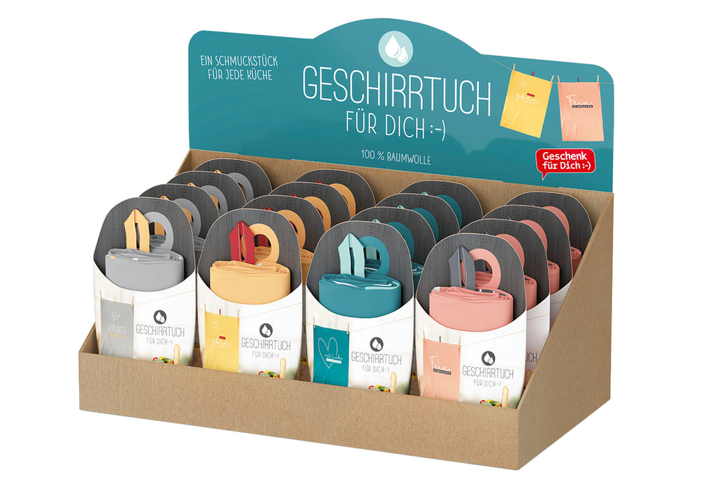 LA VIDA Geschirrtuch Cosy Moment 16er Display