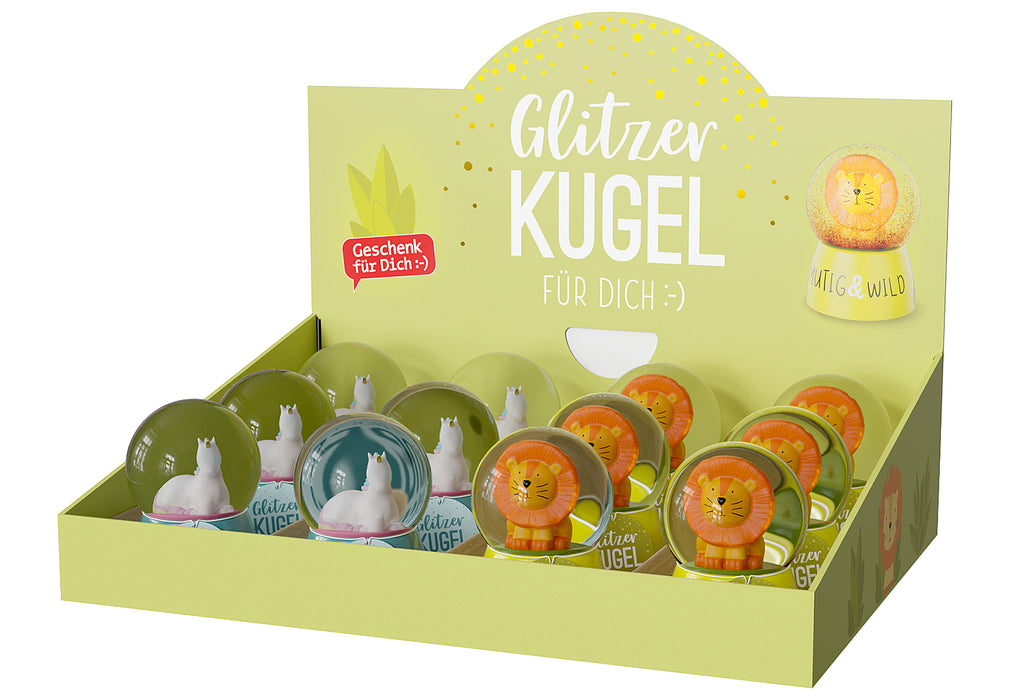 LA VIDA Display Glitzerkugel Kinder 12 Stück