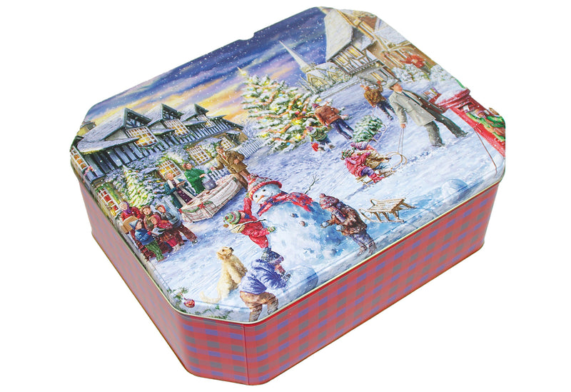 GAWOL Gebäckdose Weihnachtsmarkt 28,7x23,9x9,5cm