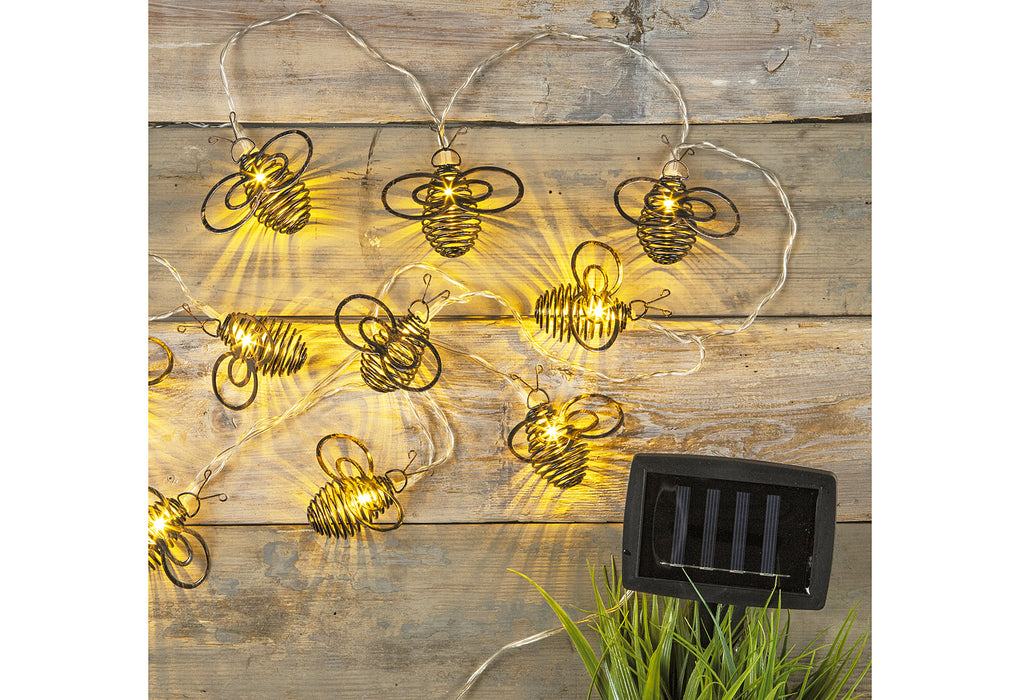 HI LED Solar Lichterkette Bienen 10 LED