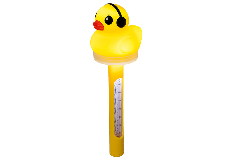 HI Solarbetriebener Thermometer Ente 7,6x24,1cm