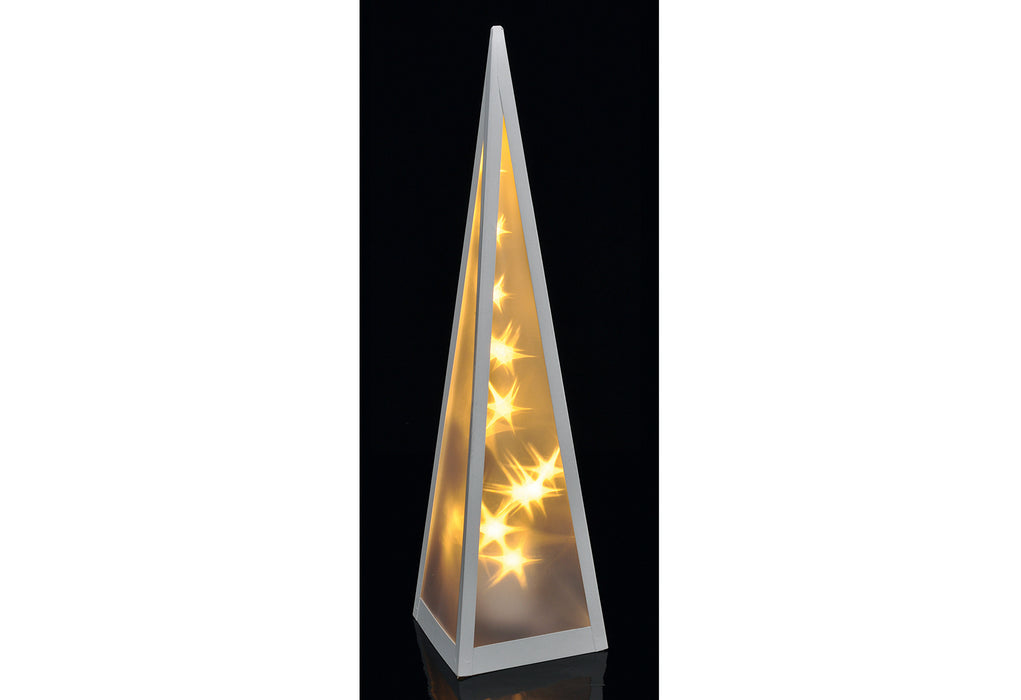 HI Pyramide Hologramm rotierende Lichter, 16 LED für innen 140x140x525mm