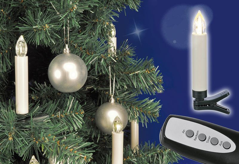 HI Baumkerze kabellos mit Fernbedienung 20teilig für innen u. außen
