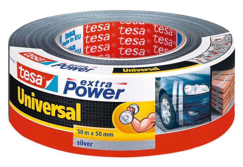 TESA Gewebeband extra Power 50mm 25m silbergrau