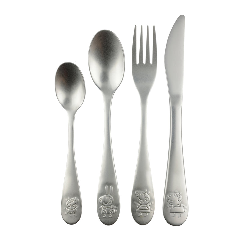 P:OS Edelstahl-Besteckset Peppa Pig 4tlg.