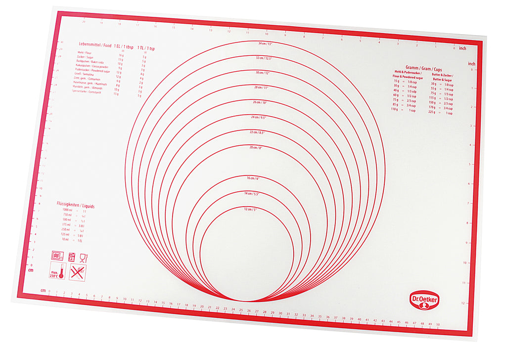 Dr. Oetker Ausrollmatte Flexxibel Silikon 60x40cm