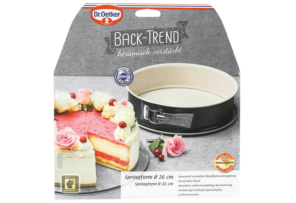 Dr. Oetker Springform Ø26cm H8cm Back Trend mit keramischer Beschichtung