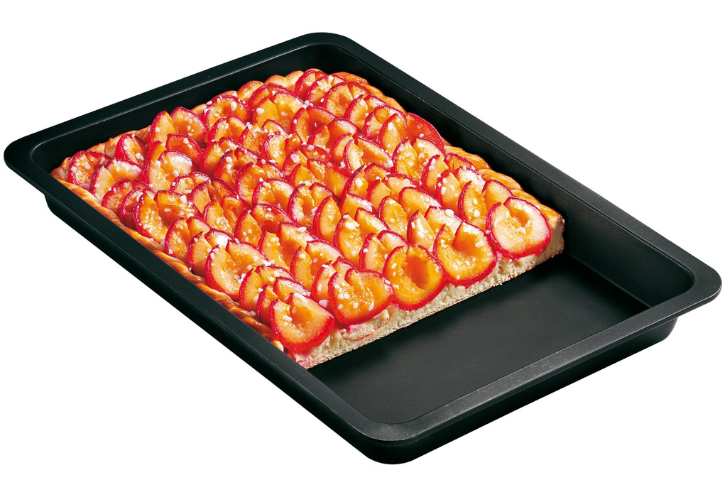 ZENKER Backblech für Obstkuchen 42x29x5cm schwarz