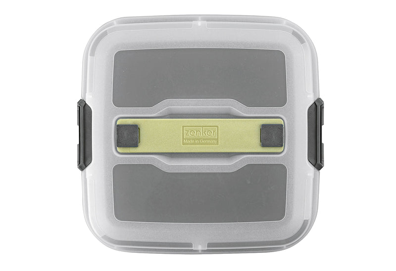 ZENKER Springform 24x24cm quadratisch Bake, Click & Go mit Haube und 2 Magnetschildern
