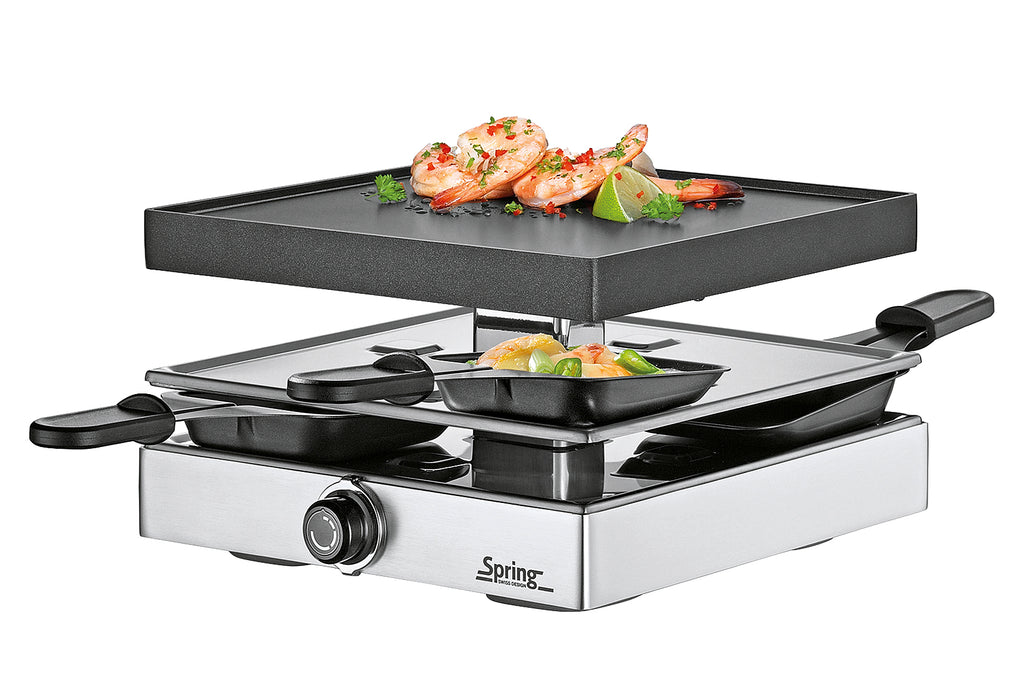 SPRING Raclette Classic 4er silber