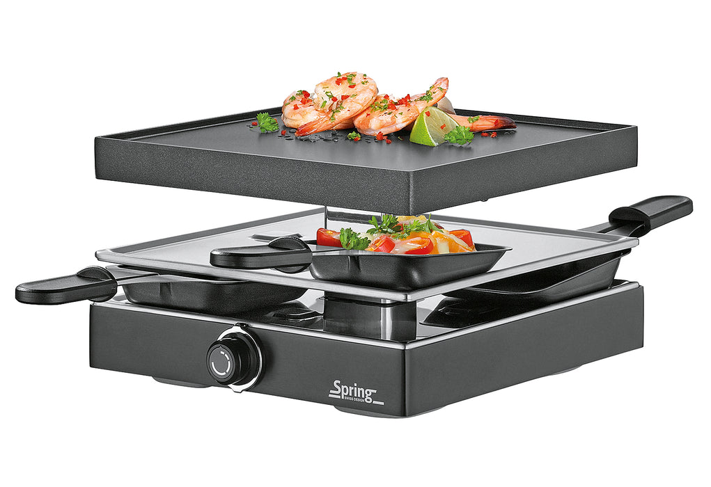 SPRING Raclette Classic 4er schwarz