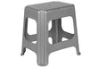 KEEEPER Maxi Tritt-/Sitzhocker light silver