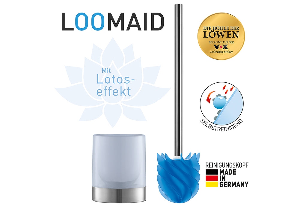 DIE HÖHLE DER LÖWEN WC-Garnitur Loomaid Silikon blau 38cm