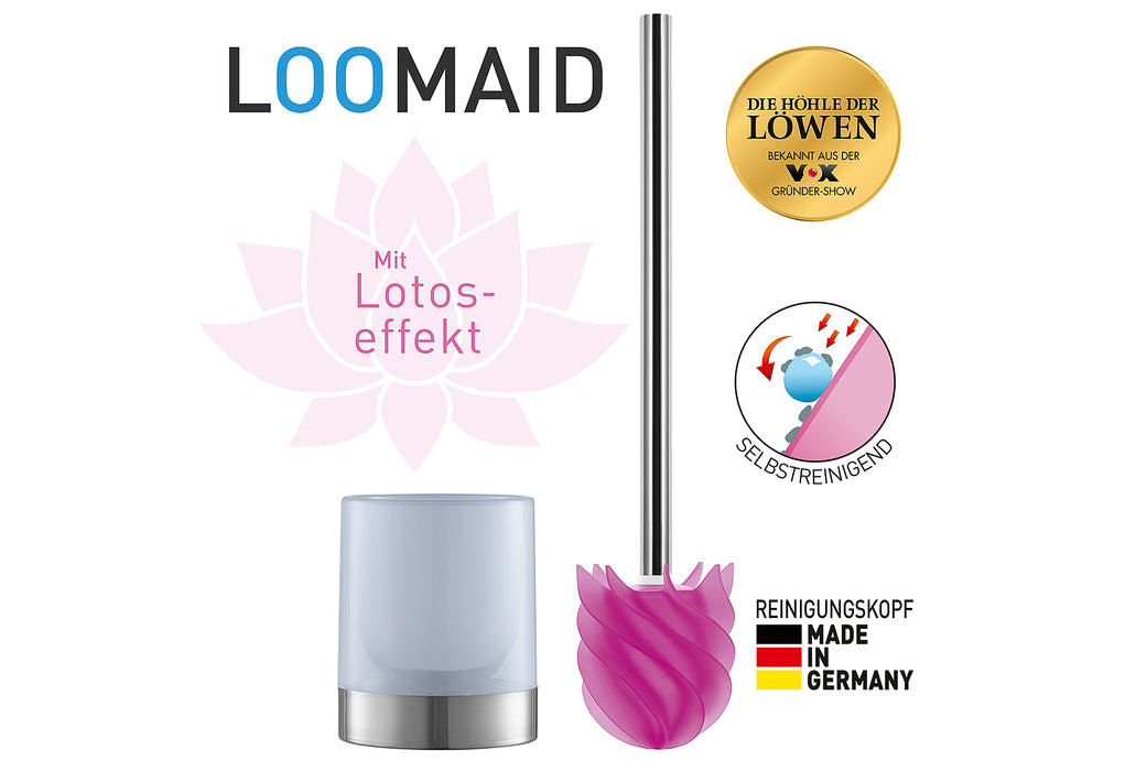 DIE HÖHLE DER LÖWEN WC-Garnitur Loomaid Silikon pink 38cm