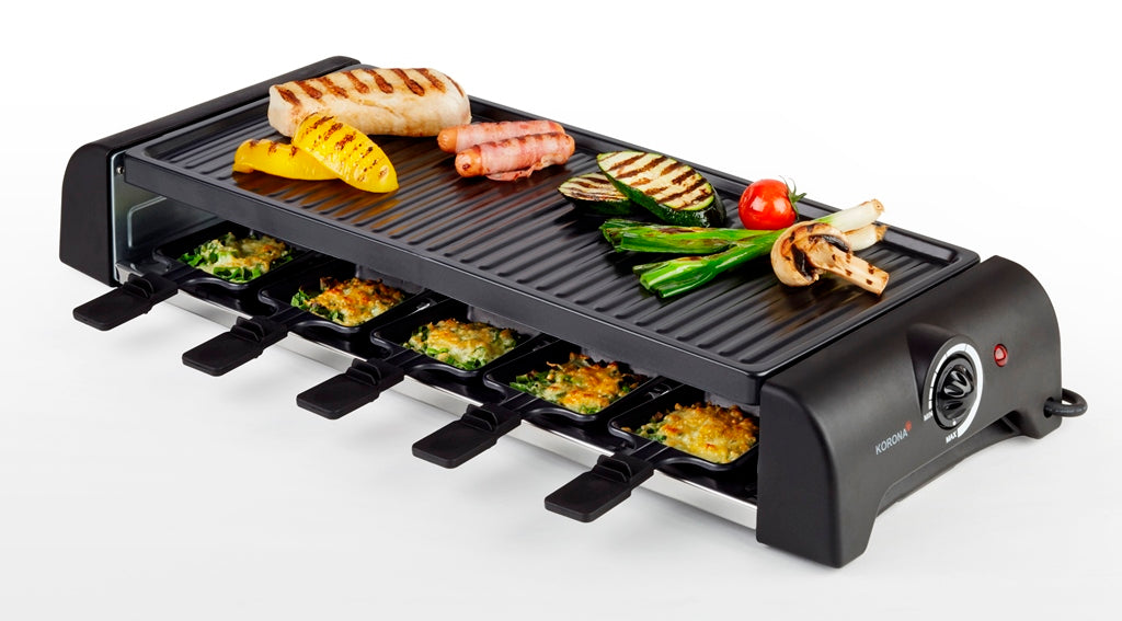 KORONA 45060 Raclette Grill 10er 1.500Watt schwarz