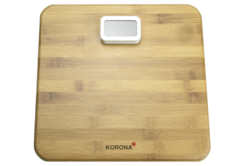 KORONA  Personenwaage Miriam 30x30x3cm batterielos Bambus