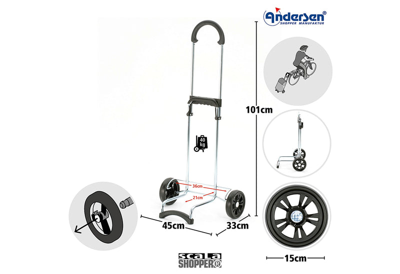 ANDERSEN Einkaufsroller Scala Shopper Walker schwarz