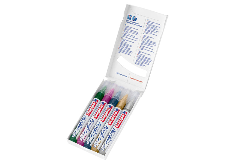 EDDING Acrylic Marker 5100 medium festlich 5Stück