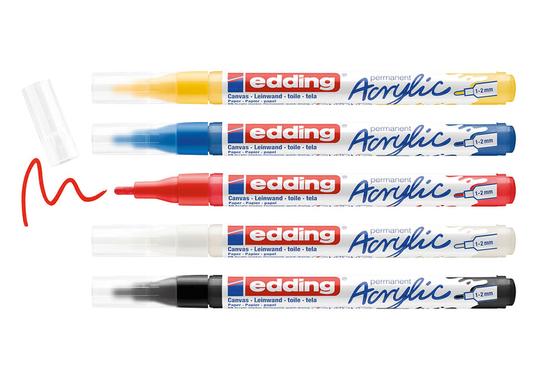 EDDING Acrylmarker 5300 basic fein 5er-Set