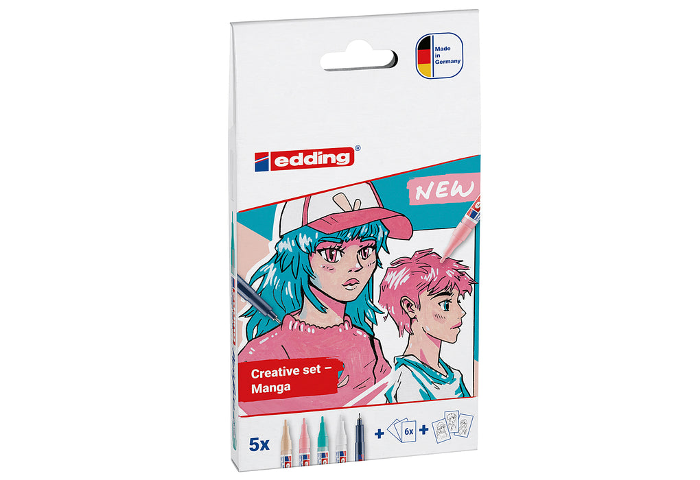 EDDING Acrylmarker 5300-1800 Manga fein 5erPack