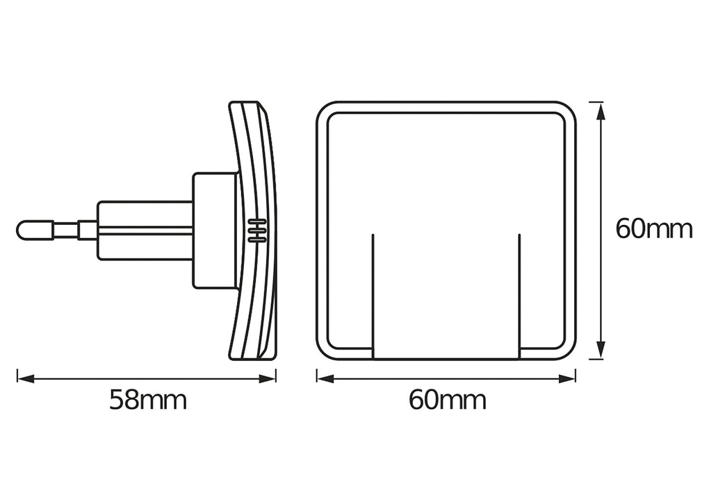 LEDVANCE Nachtlicht indirektes Licht m. Sensor 0.3W