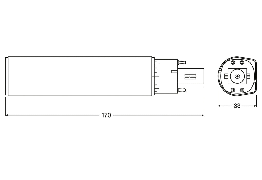 OSRAM DULUX LED D/E26 10W G24Q-3 3000K