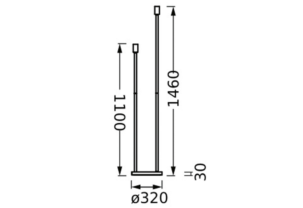 LEDVANCE Stehleuchte DECOR STICK FLOOR 2xE27 DG