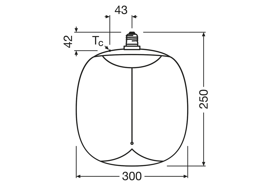 OSRAM 1906LED BIG OVAL DIM 12W/818 230V SMOKE MAG E274X1OSRAM