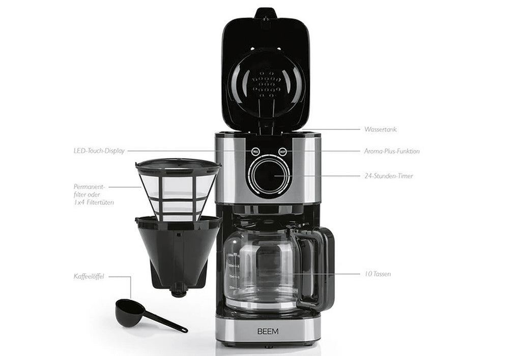 BEEM Kaffeemaschine Fresh-Aroma-Switch Glas