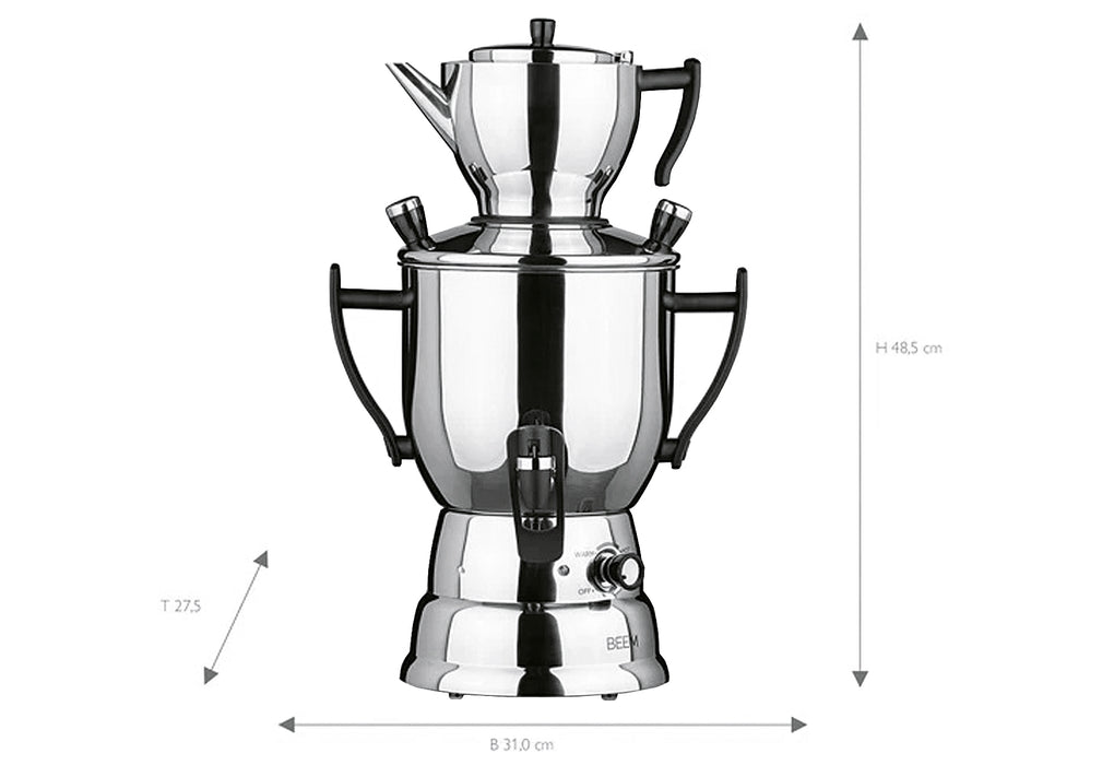 BEEM Samowar Tea-Perfect  3l Edelstahl