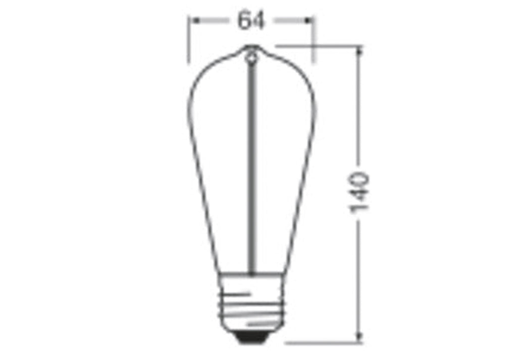 OSRAM LEDFIL ST-MAG 2,2W 150lm 2700K klar E27