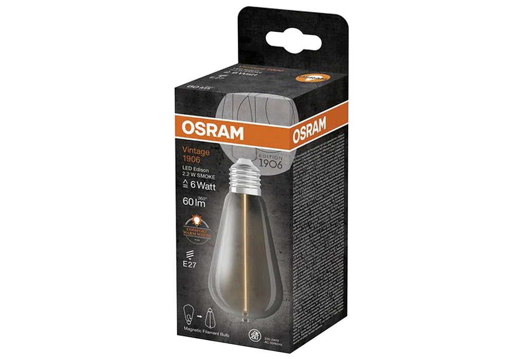 OSRAM LEDFIL ST-MAG 2,2W 1800K smoke E27