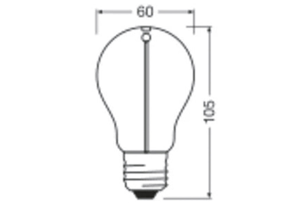 OSRAM LED Filamant LED CL A 40 D 1,8W/827 FIL MAG E27