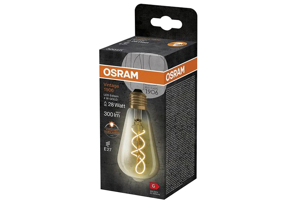 OSRAM LEDFIL ST 4W 300lm 2000K gold E27