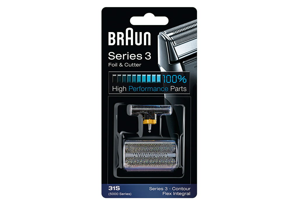 BRAUN Kombipack 31 S für Flex-Integral 5550, 5525, 5520, 5316 silber