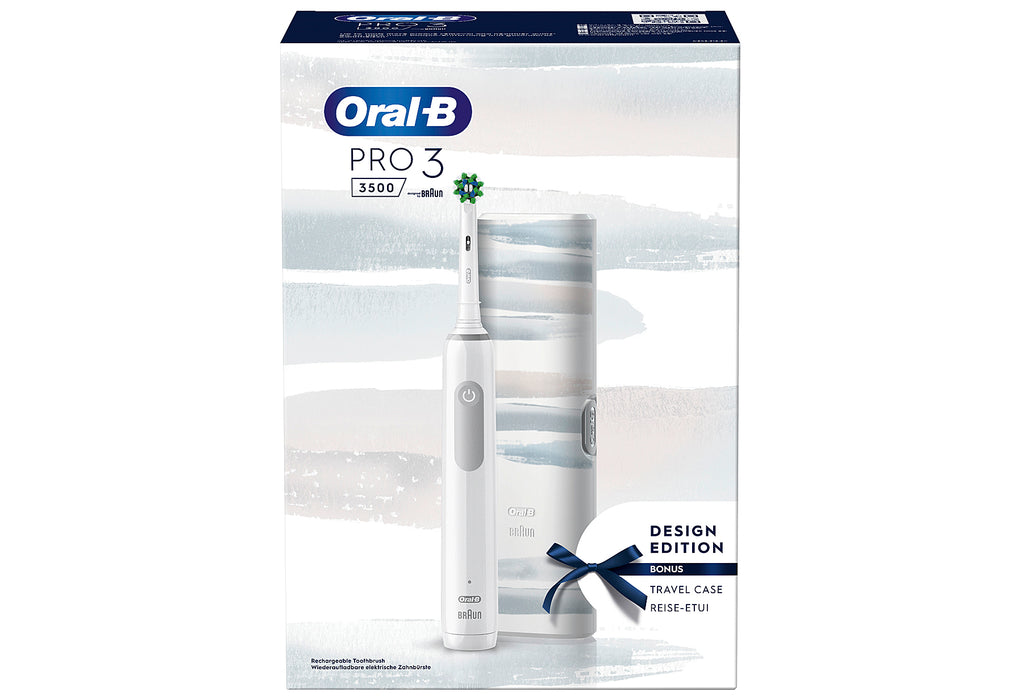 Oral-B Zahnbürste Pro 3 3500 Streifen Design Edition white