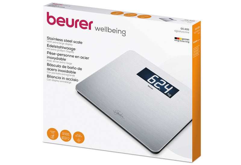 BEURER Edelstahlwaage GS405