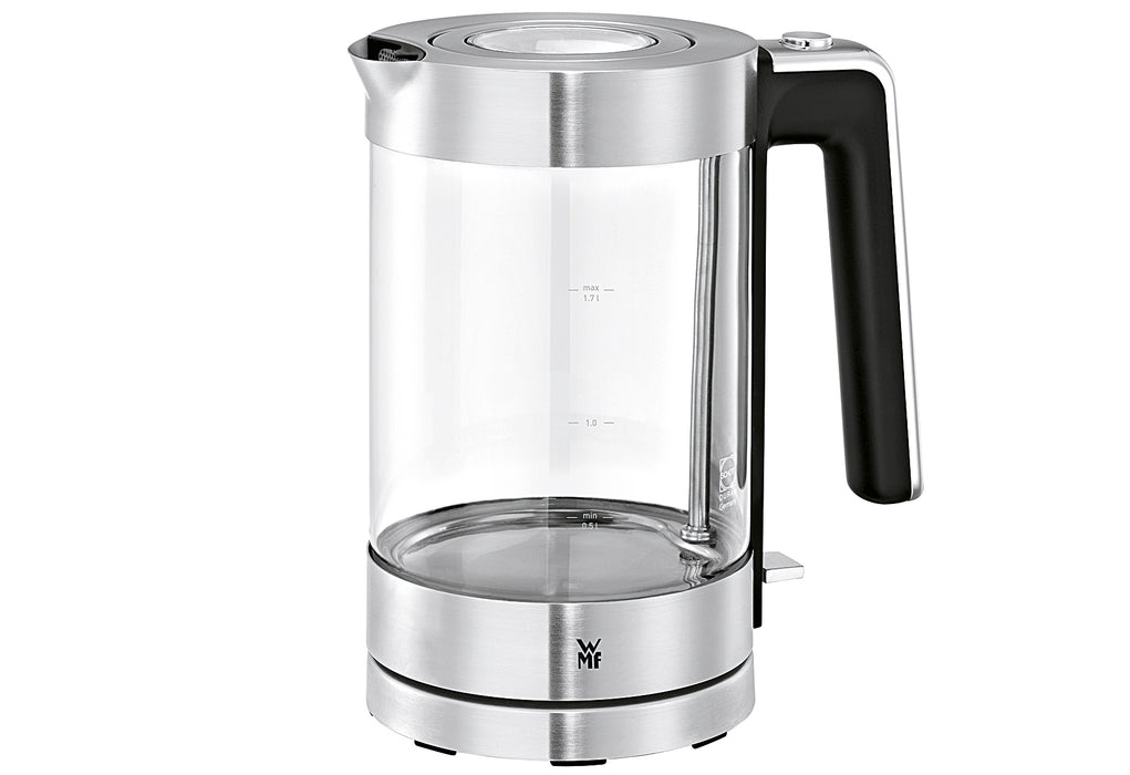 WMF Wasserkocher Lono mit Glasbehälter, 1,7 l 3000 Watt Cromargan matt/Glas