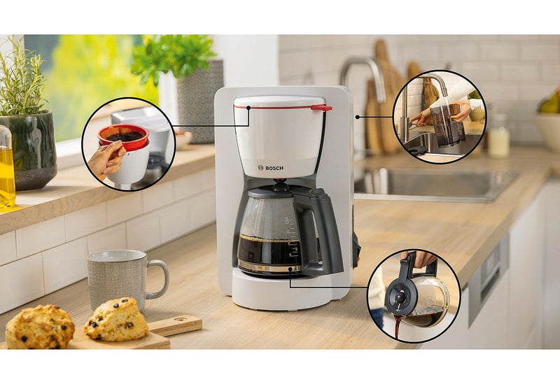 BOSCH Kaffeemaschine TKA2M111 MyMoments 10 Tassen weiß